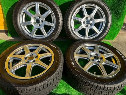 プリウス対応 16インチ VRX2 205/55R16 2022年製 溝深め 室内保管 ホイールセット 美品