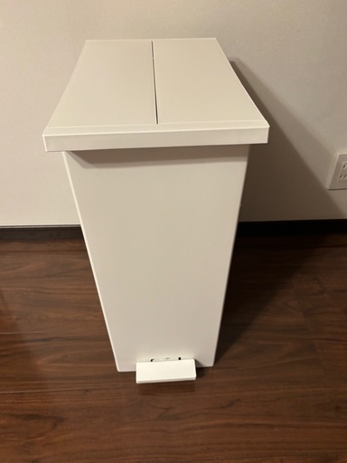 未使用！伸縮 ゴミ箱上 スチールラック とKEYUCA両開きダストボックス LL（42L）