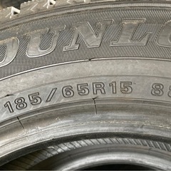 DUNLOP 185/65R15 24年製＋23年製　冬タイヤの画像