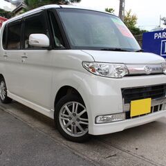 走行距離11.8万キロ！!車検満タン！ 平成22年 タントカスタム　 左パワスラ　ナビ　BTオーディオ　　パールの画像