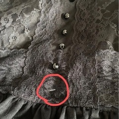 fifth レース ワンピース ロング丈 ブラックの画像