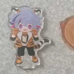 不破湊 にじさんじ DMMスクラッチ第三弾 アクリルスタンドキーホルダー＆缶バッジセット 未開封の画像