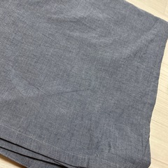 無印良品 綿洗いざらしノンプリーツカーテン ダークブルー 100×200 2枚の画像