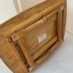 木製　ローテーブル　折りたたみ式の画像