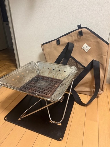 焚き火の季節です?スノーピーク 焚き火台M 4点セット snowPeak