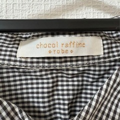 グリーンパークス　ギンガムチェック柄シャツの画像