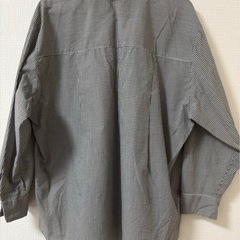グリーンパークス　ギンガムチェック柄シャツの画像