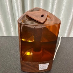 音波加湿器　ウッド調 置き型加湿器 LEDライト付き　モダンデコ　の画像