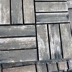 IKEAウッドデッキ　IKEAウッド
パネルの画像