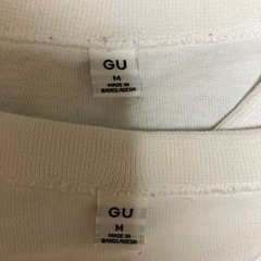 GU コットンクルーネックT 2着（Mサイズ）、UNIQLO HEATTECH 2着（M、Lサイズ）の画像