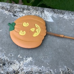 ハロウィン　ガーデンピック　鉢飾り　ガーデニング雑貨　4点　案山子の画像