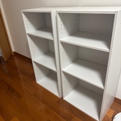 カラーボックス　ホワイト２個セットの画像
