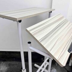 パソコンデスク スタンディングデスク キーボード置き付きの画像