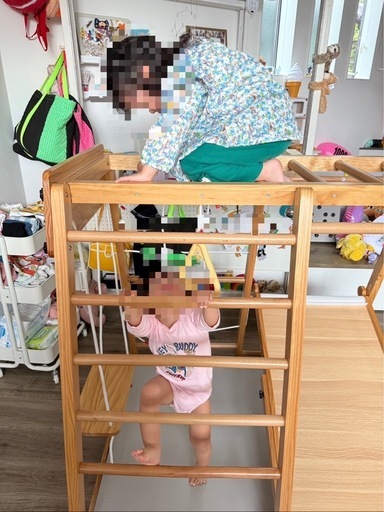 木製ジャングルジム　滑り台ブランコ
付 　　　