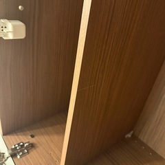 ニトリ　キャビネット ポルテ 80DD MBRの画像