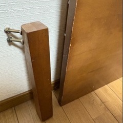 🌿天然木テーブル 引き出し2つ付き 高さ40cm×横90cm×縦60cm 脚取り外し可🌿の画像