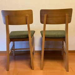 椅子2脚の画像