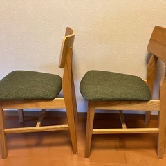 椅子2脚の画像