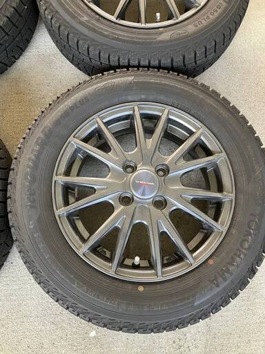 ★順次値下げ中★ [使用ほぼ1冬] ハスラー スタッドレス ＼アルミ付／ 【14インチ 】YOKOHAMA ice GUARD IG5