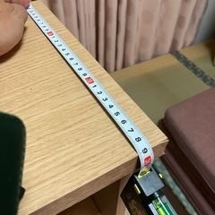 食器棚（カラーボックス素材です、引戸はガラス）の画像