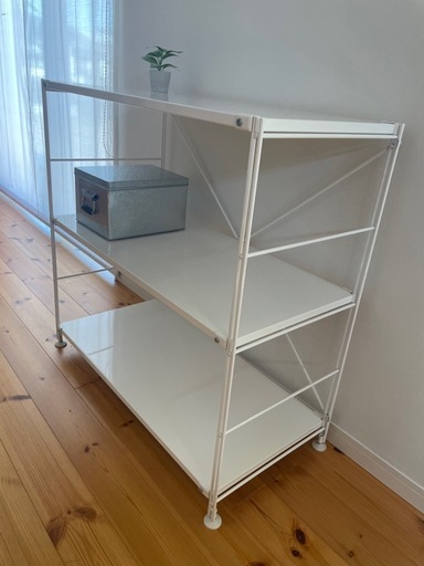 無印良品　スチールユニットシェルフ　ライトグレー