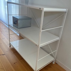 無印良品　スチールユニットシェルフ　ライトグレーの画像