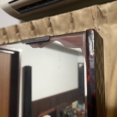 鎌倉彫り 大きい姿見　アンティークの画像