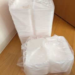 フードパック（中49枚・小74枚）発泡 シーピー化成  業務用 惣菜 容器 弁当容器 VK-62 VK-63の画像