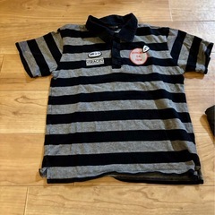 COMME CA ISM ストライプポロシャツ ズボンセットの画像