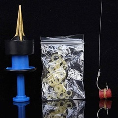 ❣️人気商品❣️2個のペレットバンダーツール、ミミズクリップフィッシング釣りペレットの画像