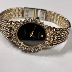 Waltham ウォルサム　クォーツ腕時計　GP on silver ダイヤ入りの画像