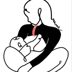 授乳バンド　授乳シュシュ　　(ベビー用品　子育てグッズ)の画像