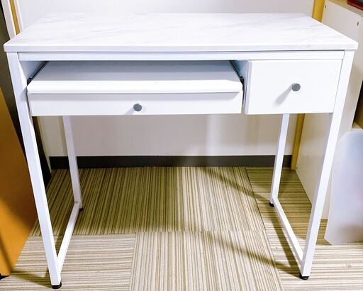 M610  LOWYA コンパクトデスク  スライドテーブル 引き出し付き