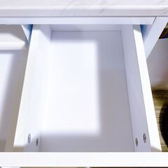 M610  LOWYA コンパクトデスク  スライドテーブル 引き出し付きの画像