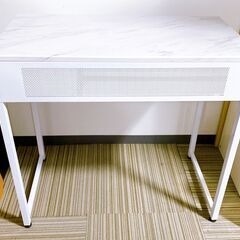 M610  LOWYA コンパクトデスク  スライドテーブル 引き出し付きの画像