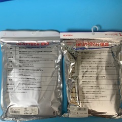 新品未開封HEATTECH ネイビー(タイツ)グレー (クルーネック)セットの画像