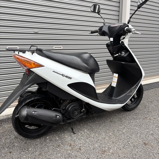 4294.高年式　アドレスv50（白メーター）　バッテリー、ミラー新品　千葉県柏市　即日配送、自走引き取りも可能