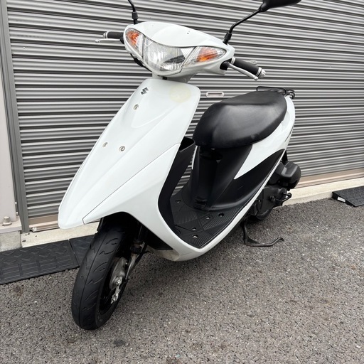 4294.高年式　アドレスv50（白メーター）　バッテリー、ミラー新品　千葉県柏市　即日配送、自走引き取りも可能