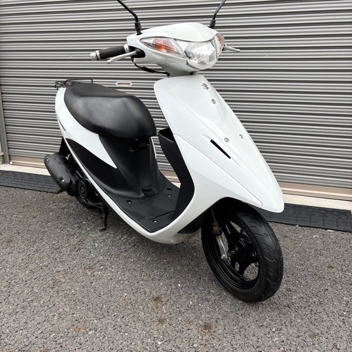 4294.高年式　アドレスv50（白メーター）　バッテリー、ミラー新品　千葉県柏市　即日配送、自走引き取りも可能