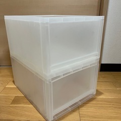 ２個セット 重なる引き出しケース  DCM  深型  １個売りも可能ですの画像