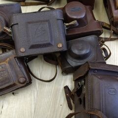 骨董　カメラ ケース　まとめて　ニコン　ライカ　外海　カメラケース　の画像