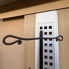 金属製 アイアン アンティーク ポールハンガー 洋服掛け ポール 服掛けの画像