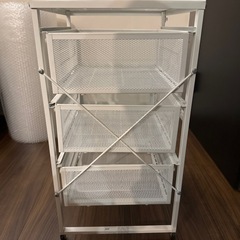IKEA LENNART レッナールト 3段 ホワイトの画像