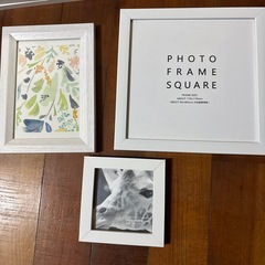 無料　白いフォトフレームの画像