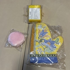 スポンジ　パフ　手袋の画像