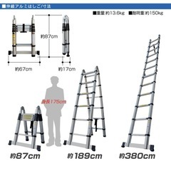 伸縮アルミ
はしごの画像
