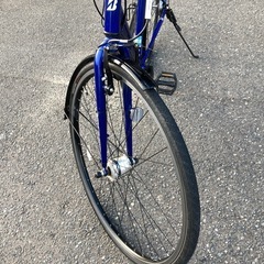 人気美品！ブリヂストン TB1 27型 シマノ7速 420mm AUTO LED仕様 クロス(TB421）ブルーの画像