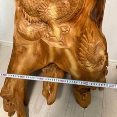 木製　龍　ドラゴン彫刻大型アートの画像