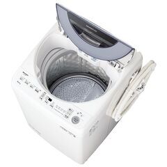 シャープ ES-GV8E インバータ搭載8kg 全自動洗濯機  ★洗濯槽に黒カビが付かないのはコレ！！の画像