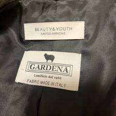 BEAUTY&YOUTH グレー チェスターコートの画像